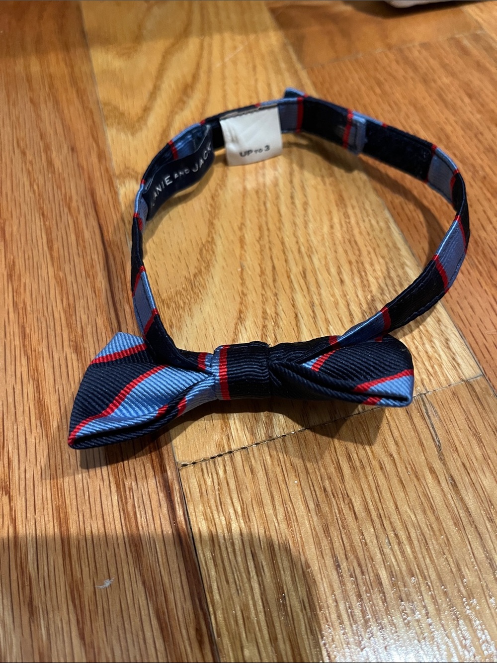 Janie and Jack Navy Blue Striped Pre-Tied Kids' Bow Tie